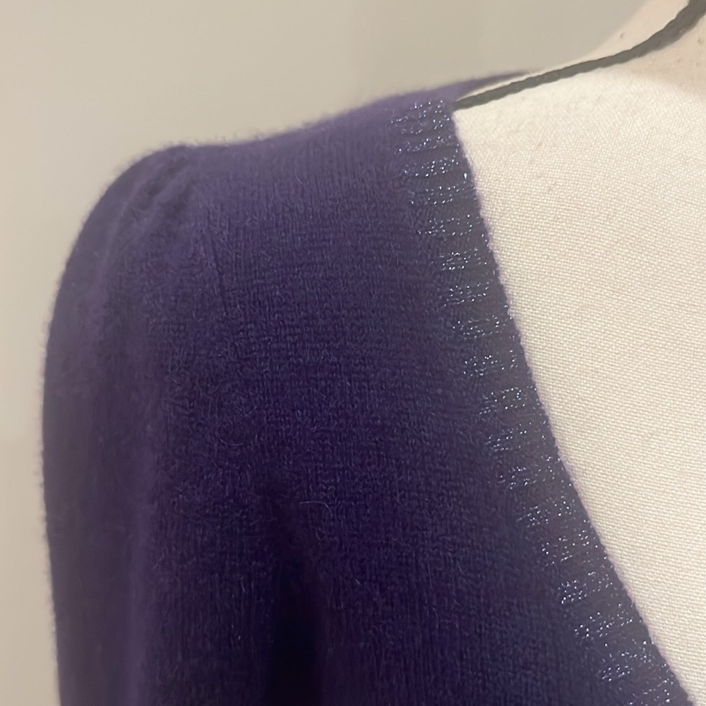 Bebe Purple Cashmere Sweater - Picture 5 of 14